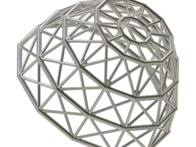 Premium Steel Dome Structure 3D print model