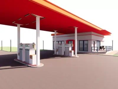 Gas Station5 3D model