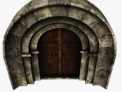 Medieval Door  Low-poly 3D model