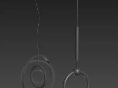 Ceiling Light Collection 3D model