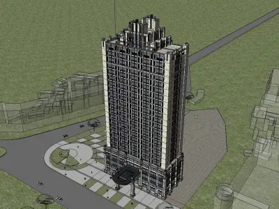 vacation spot-Resort-Fashion Leisure Hotel-0186 3D model