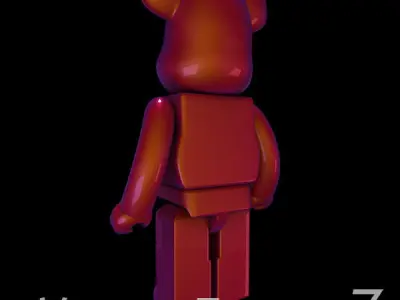 Cameleon BearBrick 3D model