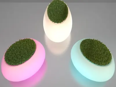 Illuminated Planter 2 3D model