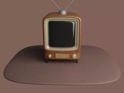 NOSTALGIC TELEVISION Free 3D model