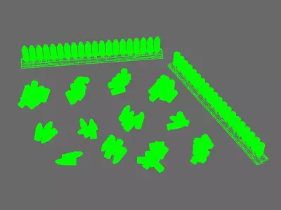 BWTF Scenic Artillery Shells Casings 3D print model