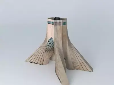 Azadi Tower 3D model
