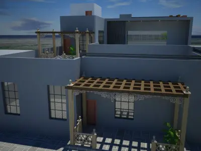 Contemporary Villa Design Project A90 DWG SketchUp 3D model