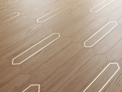 Matita modular geometric wood floor By Foglie D Oro Texture