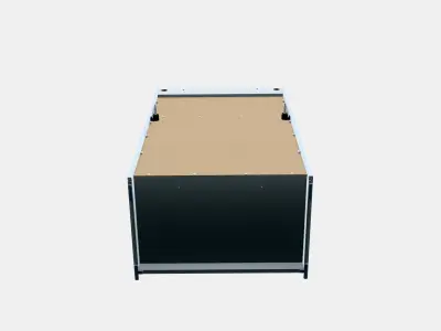 HAUGA Cabinet with 2 doors 1 Low-poly 3D model