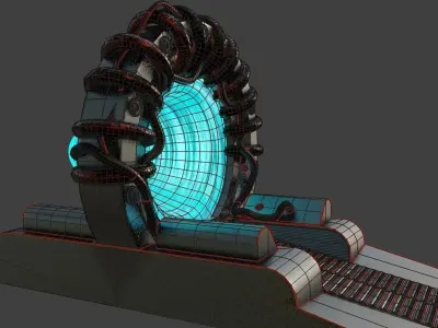 sci-fi time portal 3D model