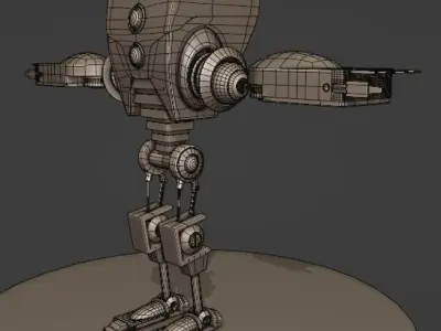 Stylized Robot Character 3D model
