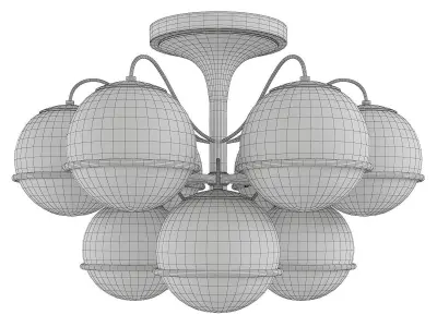 Pair  of Sarfatti chandelier Low-poly 3D model
