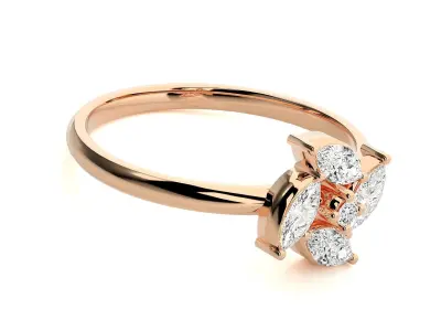 Women ring 3D print model 140