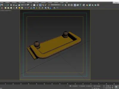 Furniture Door Handle Knob 3d model 18 Low-poly 3D model