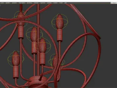 SORRENTO CHANDELIER Low-poly 3D model