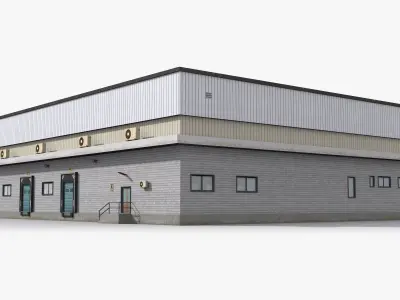 Factory x14 Low-poly 3D model purchase