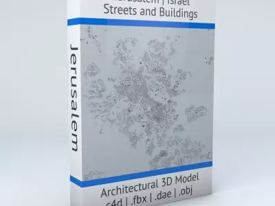 Jerusalem Streets and Buildings 3D model
