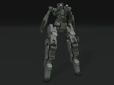 scifi-model553 futuristic robot 3D model