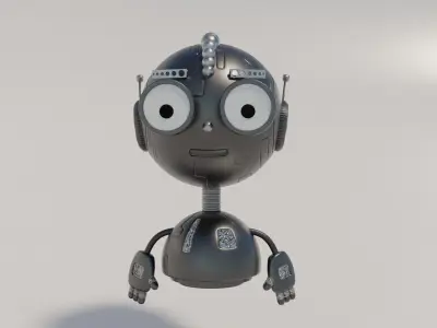 Punk Droid 3D model
