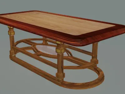 Neoclassical dining room table 3D model