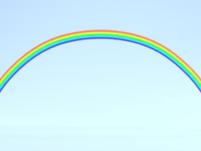 -Cartoon Rainbow- 3D model