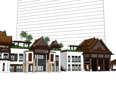 vacation spot-Resort-Fashion Leisure Hotel-0164 3D model