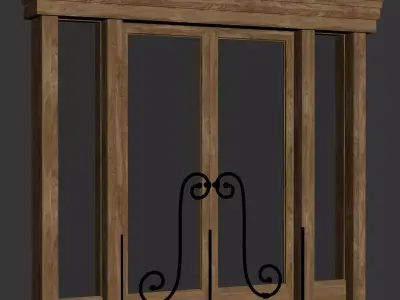 Entrance door 01 3D model