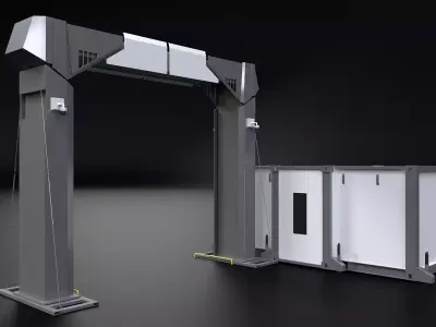 Border X-Ray Gate 3D model