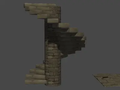 Dungeon pack - Low poly Hand painted 3d model Low-poly 3D model