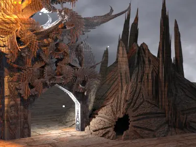 Elven temple ruin 1  3D model