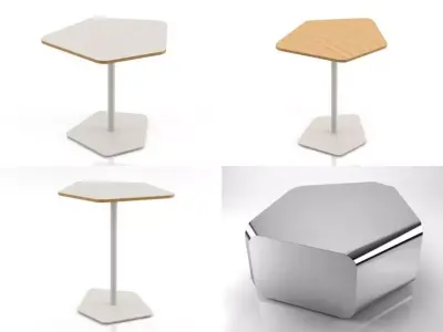 Pebble Side Tables 3D model