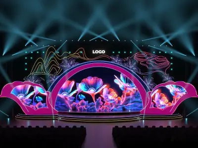 Event Stage Outdoor 3D model