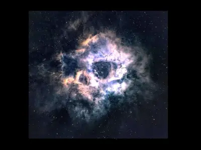 Skull Nebula 3D model