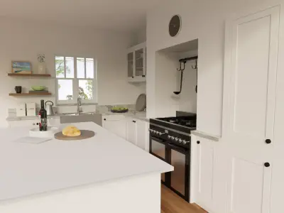 Kitchen interior 3D model 3D model order
