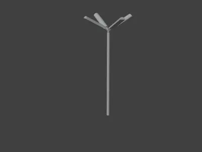 simple Street lights Low-poly 3D model