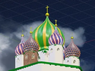 Onion Dome Low-poly 3D model