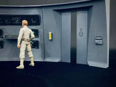 USS Enterprise Bridge Turbolift Doors - The Wrath of Khan 3D print model