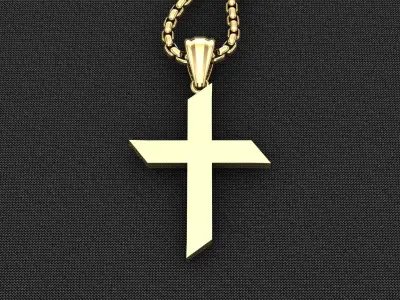 Cross Light Gold 3CP083 3DM STL 3D model