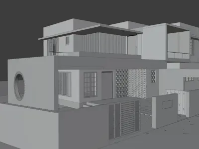 Contemporary House 3D model
