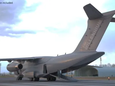  Embraer C 390 Millennium Transport Aircraft Gray 