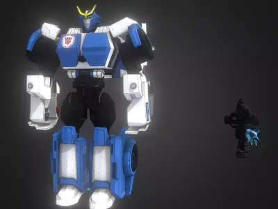 Transformer Strongarm Low-poly 3D model
