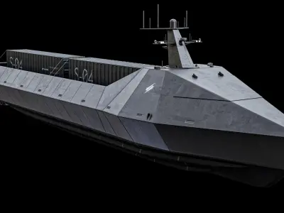  Marauder Saronic - Unmanned Robotic Autonomous Surface Vessel PBR 