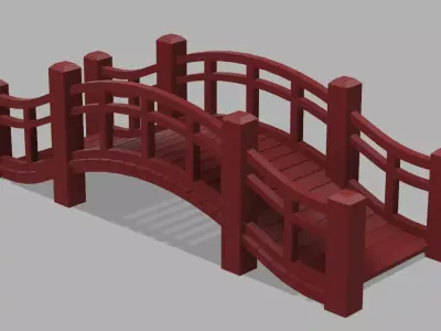 Wooden Bridge Free 3D print model