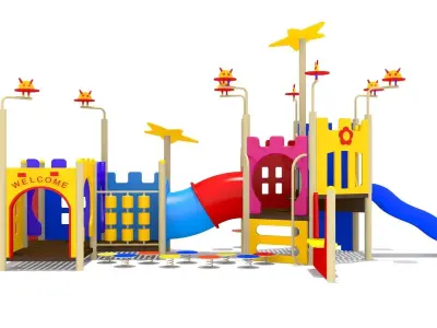 Kids Playground Low-poly 3D model shop