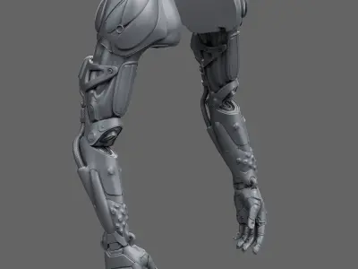 Realistic Cyberpunk Arm Augment 3D model