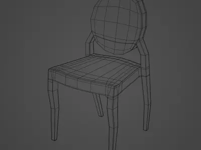 Queen Rose Chair 3D model