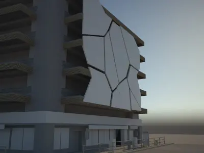 MODERN OFFICE BUILDING 3D model 5