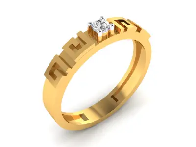 Women Ring  Render 3dm STL OBJ FBX MTLDetails 3D print model 4