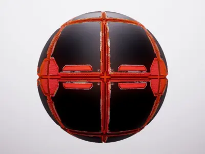 PBR Sci-Fi Spaceship Texture 59 Low-poly 3D model