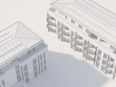 German Housing Complex 3D model